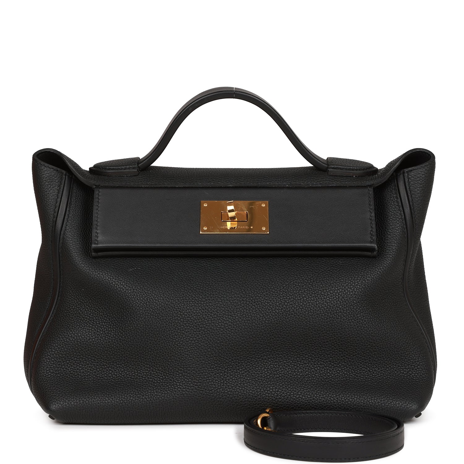 Hermès 24/24 Bag 29 Black Togo and Swift Gold Hardware - Image 1